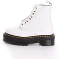 thumbnail image 1 of Dr Martens Sinclair Women's 8 Eyelet Zipped Tongue Platform Boots in White Size 5, 1 of 8