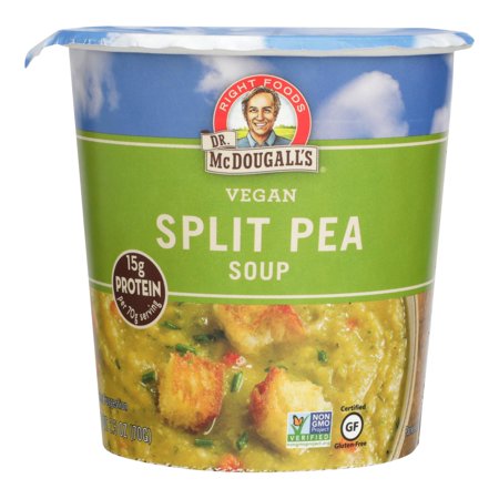 DR MCDOUGALLS: Big Cup Vegan Soup Split Pea, 2.5 oz