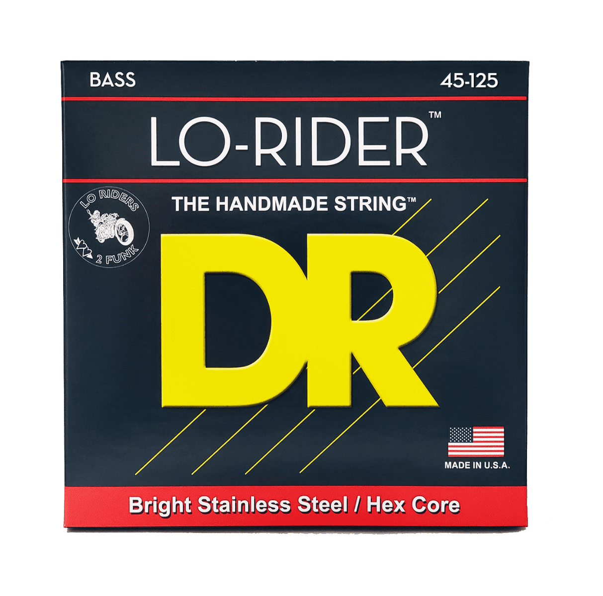 DR MH5-45 LO-RIDER 5-String Bass String Set, 45-125