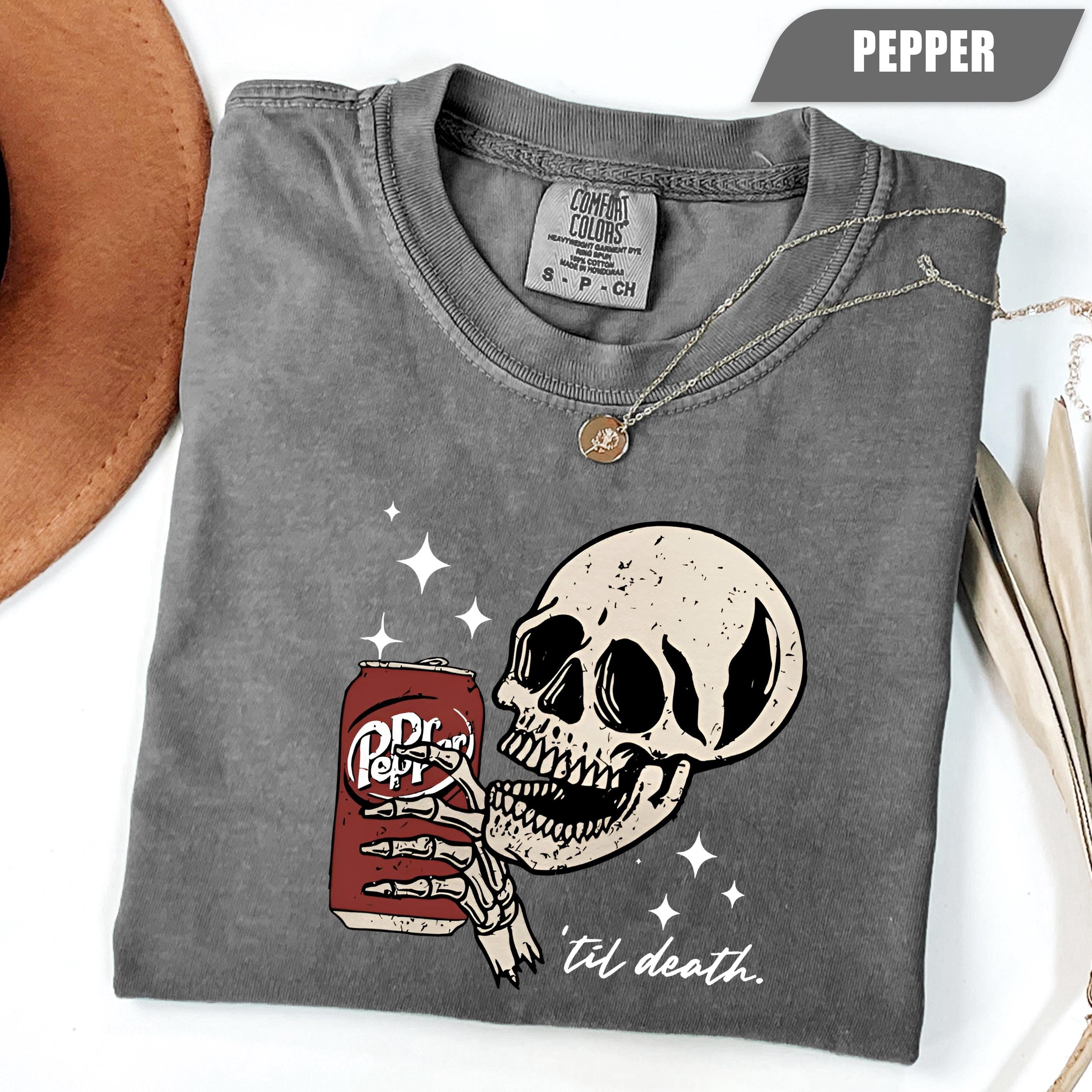 DR. Pepper Till Death Shirt, Dr. Pepper T-Shirt, Dr. Pepper Skeleton ...