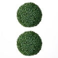 thumbnail image 1 of DR.Planzen 2 Pack 12'' Artificial Boxwood Topiary Ball Set, UV Resistant Fake Greenery Decor Balls for Indoor Outdoor, Garden Patio Porch Front Door Decoration, 1 of 8