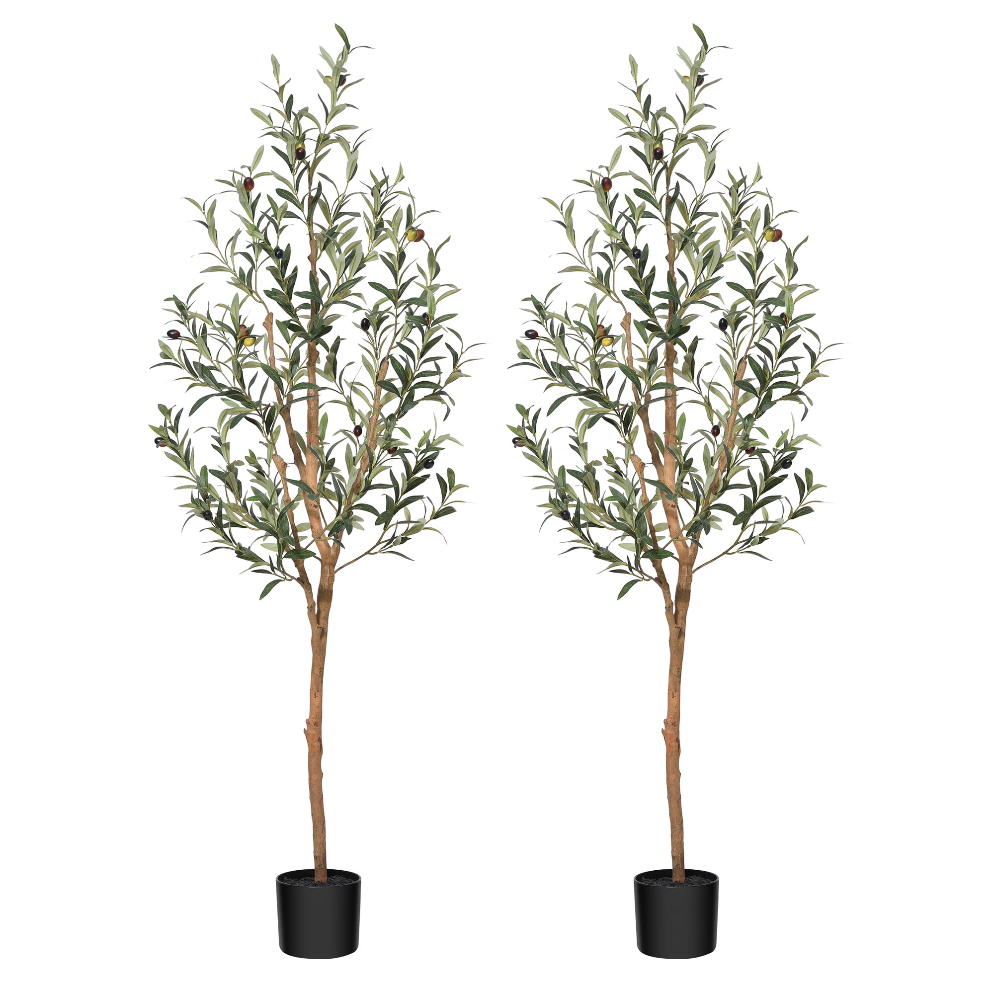2 Pack 5ft Artificial Olive Tree Indoor