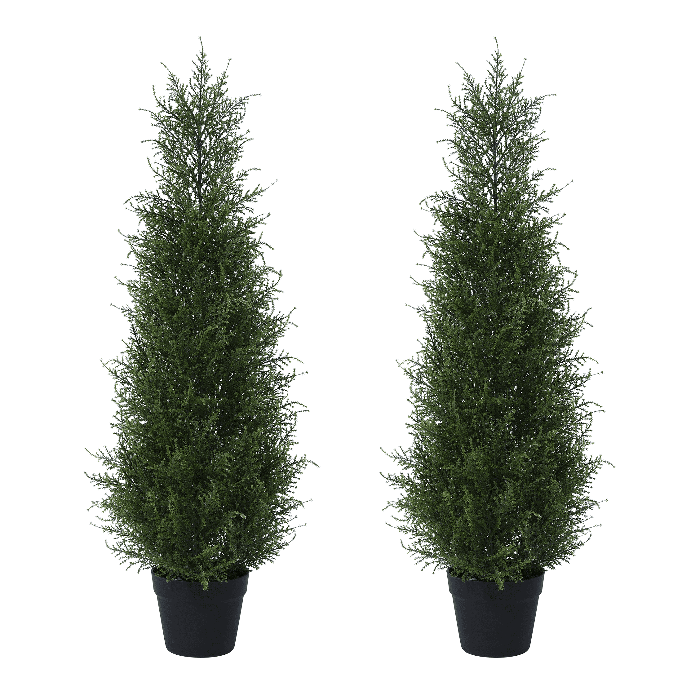 Walmart Saving of  Walmart Black Friday Deals 2025 DR.Planzen Artificial Cedar Trees, 3 Ft, Set of 2, UV Rated, Potted Ornamental Tree for Indoor Outdoor Decor