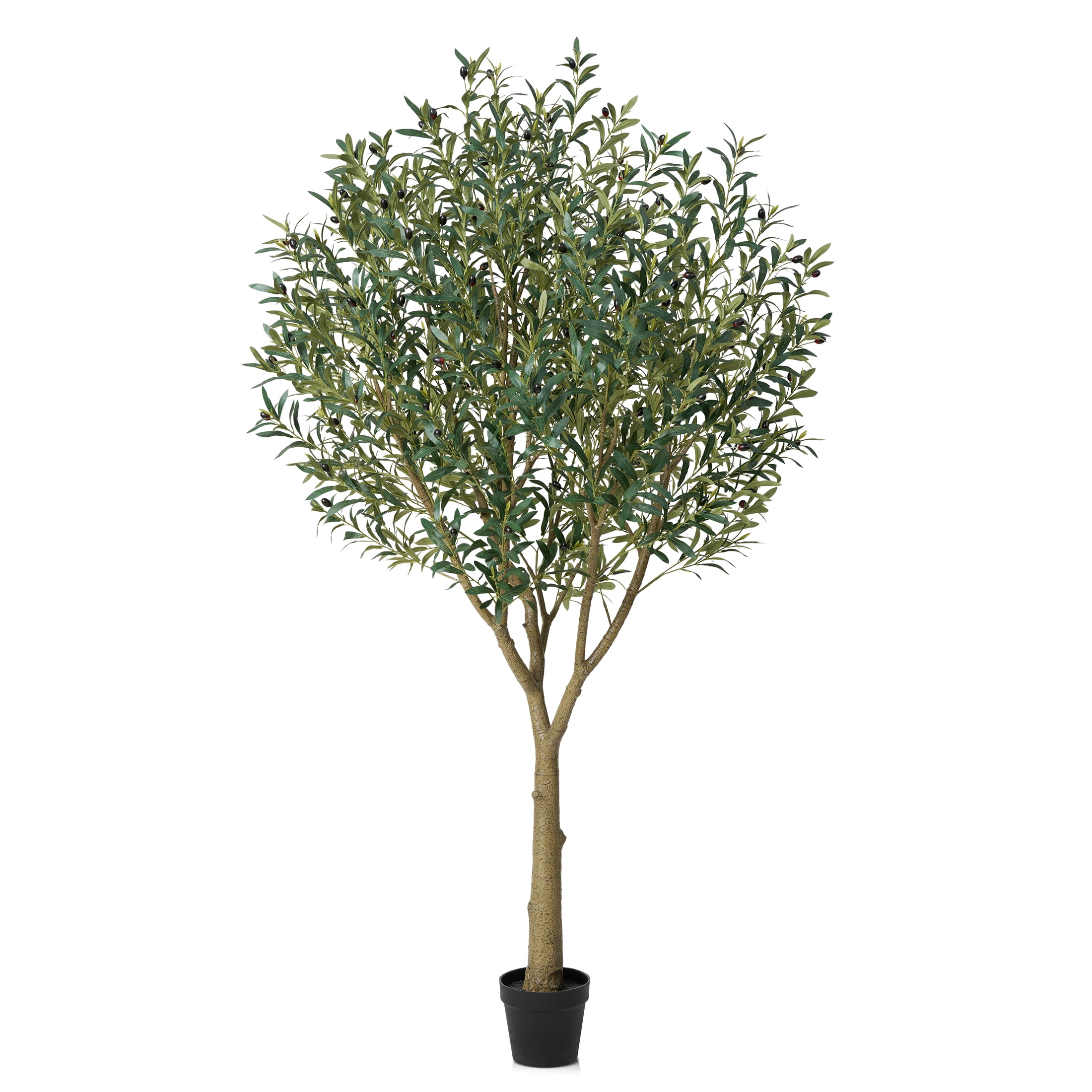 DR.Planzen UV Resistant Artificial Olive Tree 7ft - Faux Olive Plant ...