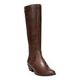thumbnail image 1 of DR SCHOLLS Womens Brown Wide Calf Almond Toe Zip-Up Heeled Boots 11 M, 1 of 3
