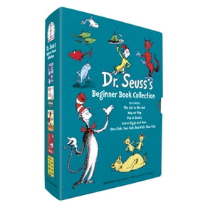 Dr. Seuss's Beginner Book Boxed Set Collection: The Cat in the Hat; One Fish Two Fish Red Fish Blue Fish; Green Eggs and Ham; Hop on Pop; Fox in Socks (Hardcover)