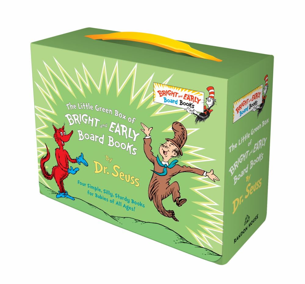 DR SEUSS: Little Green Boxed Set of Bright and Early Board Books: Fox in Socks; Mr. Brown Can Moo! Can You?; There's a Wocket in My Pocket!; Dr. Seuss's ABC (Hardcover)