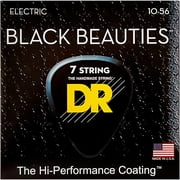 DR Strings BLACK BEAUTIES Black Coated Medium 7-String Electric Guitar Strings 10-56