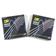 DR Strings Guitar Strings 2 Pack Electric Neon White 09-42 Light