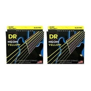 DR Strings Guitar Strings 2 Pack Electric Neon Yellow 10-46 Medium