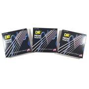 DR Strings Guitar Strings 3 Pack Electric Neon White 09-42 Light
