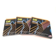DR Strings Guitar Strings 3 Packs Electric Neon Orange 09-42 Light
