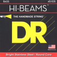 DR Strings HIBEAMS Stainless Steel 4String Bass Guitar Strings, 45