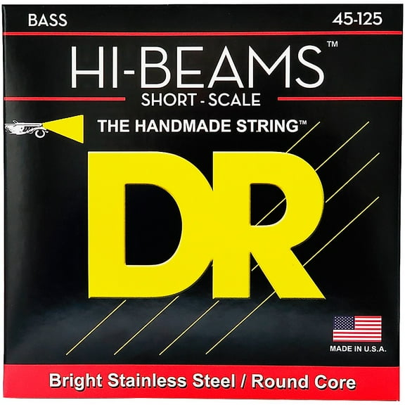 DR Strings Hi Beams Short Scale 5 String Bass Medium (45-125)