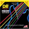 thumbnail image 1 of DR Strings Hi-Def NEON Multi-Color Medium Electric Guitar Strings (10-46) 2 Pack, 1 of 1