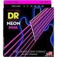 thumbnail image 1 of DR Strings NEON Hi-Def Pink SuperStrings Light Top Heavy Bottom Electric Guitar Strings, 1 of 6