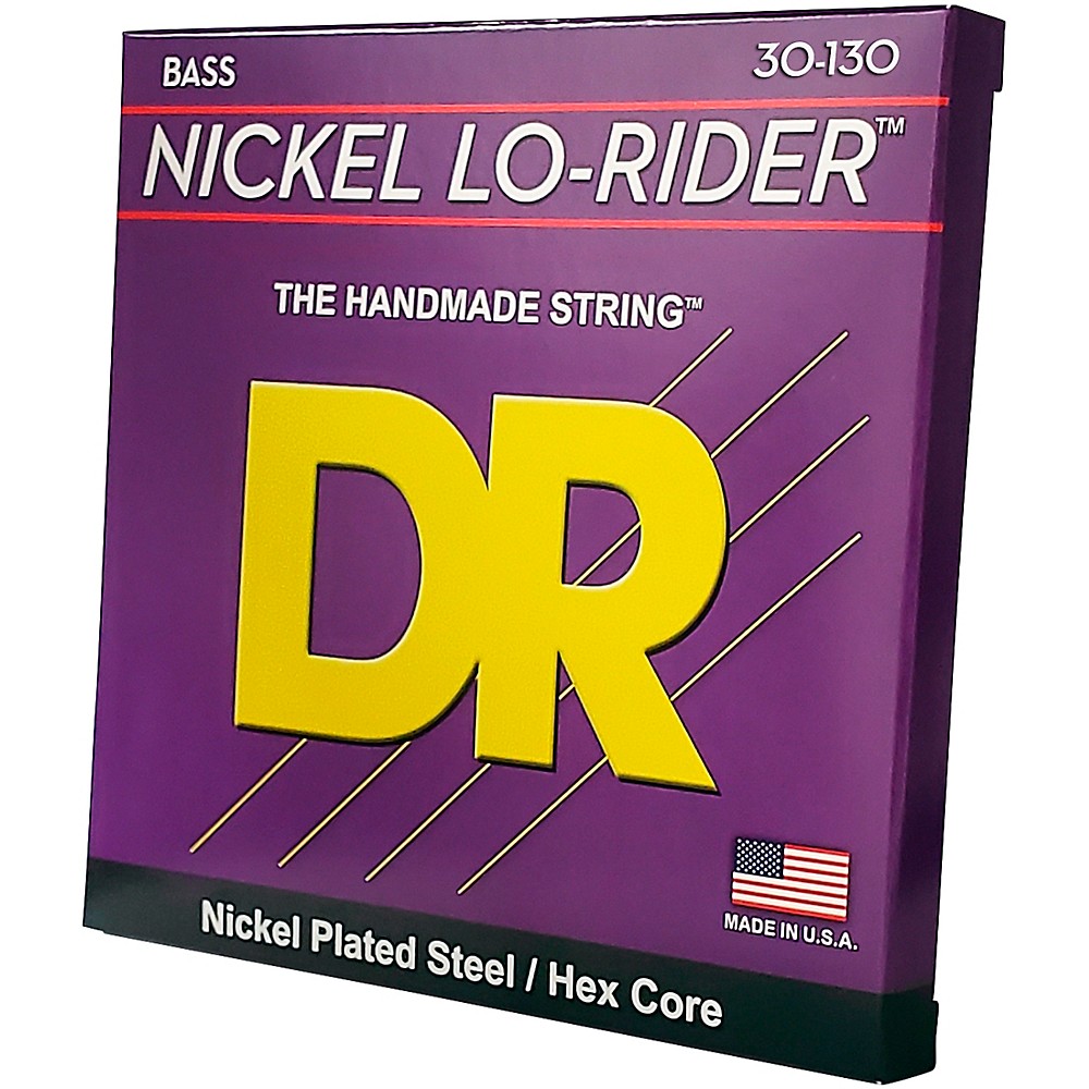 DR Strings Nickel Lo-Rider 6 String Bass Medium .130 Low B (30-130)
