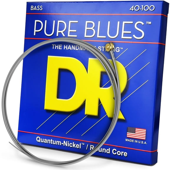 DR Strings PB-40 Pure Blues Bass Guitar Strings 40-100