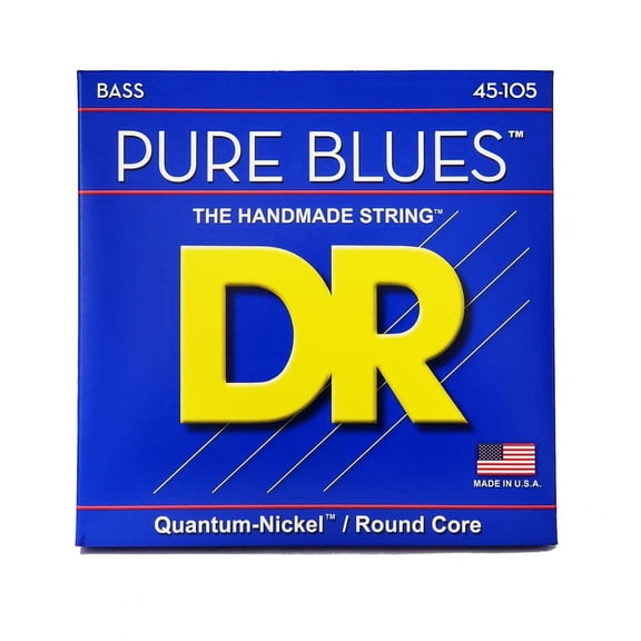 DR Strings PB-45 Pure Blues Bass Guitar Strings 45-105