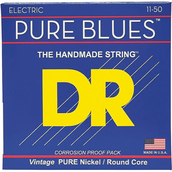 DR Strings PHR11 Pure Blues Heavy Electric Guitar Strings  (11-50)