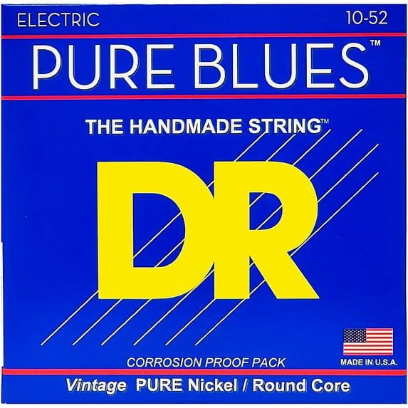 DR Strings Pure Blues Nickel Big N' Heavy Electric Guitar Strings (10-52)