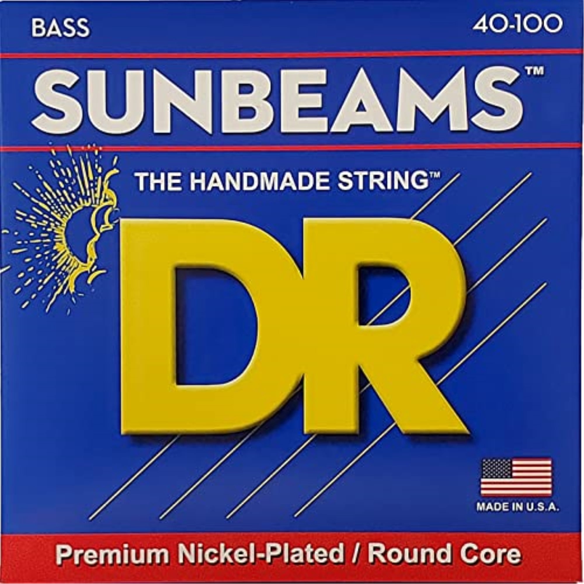 DR Strings Sunbeam - Nickel Plated Round Core Bass 40-100