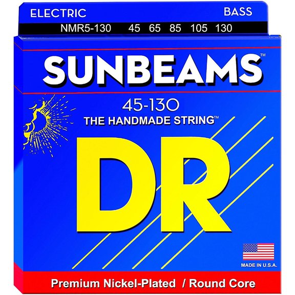 DR NMR5-130 Sunbeam 5 String Bass Strings, 45-130