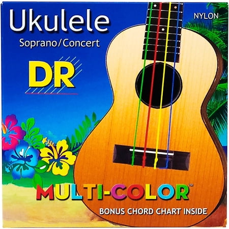 DR Strings Ukulele Multi-Color Soprano Concert Strings