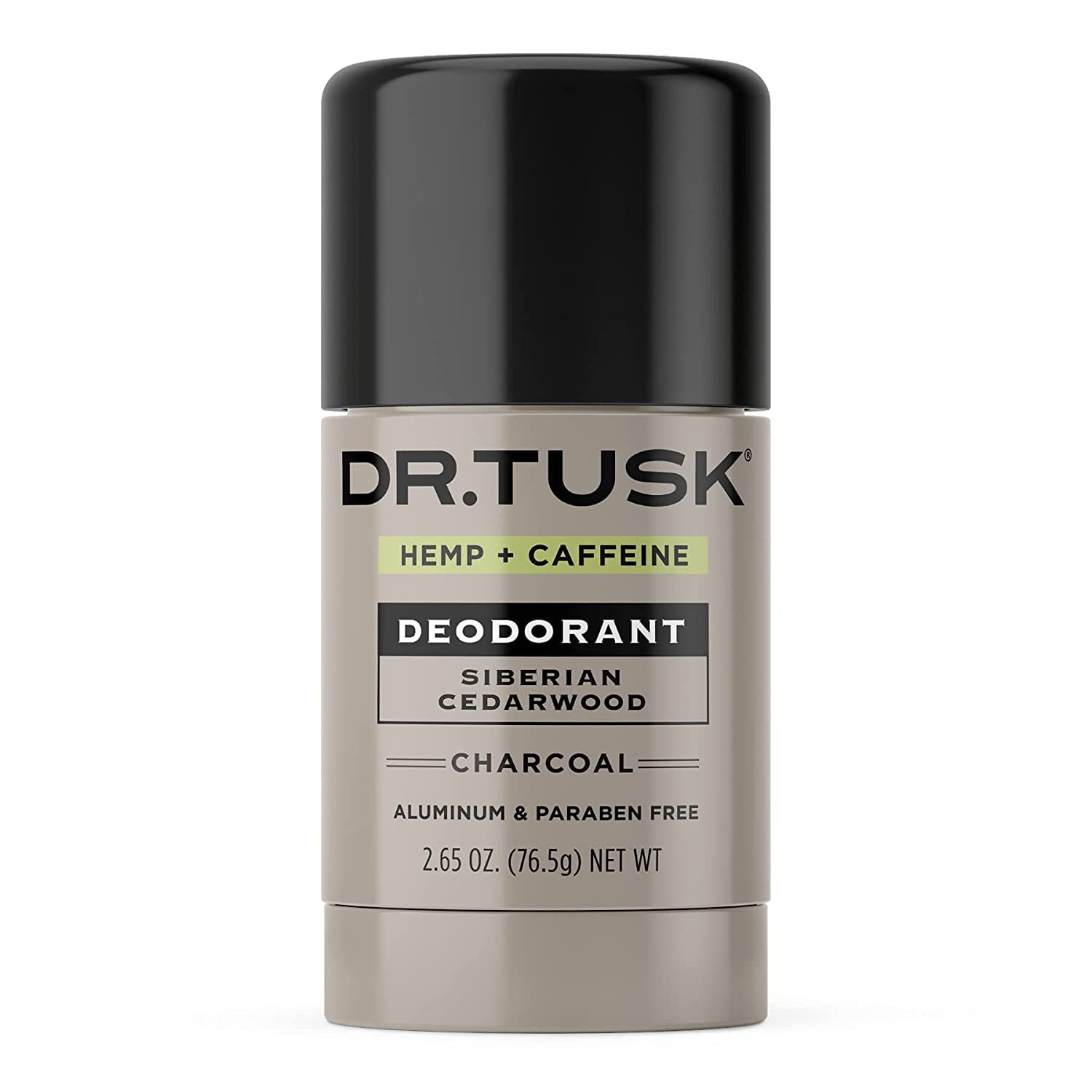 DR TUSK Charcoal Deodorant for Men Natural Cedar Aluminum Free