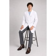 DR Uniforms  100% Cotton Unisex Lab Coat, White Lab Coat for Students, Doctors, Scientists