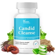 DR Vitamin Solutions Candida Cleanse Gut Health Supplement with Probiotics, 30 Capsules
