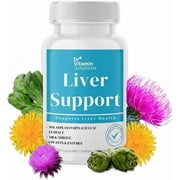 DR Vitamin Solutions Liver Support Capsules with Milk Thistle & Enzymes for Liver Health, 30 Count