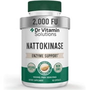 Nattokinase 2,000 FU Dietary Supplements for Heart Health and Circulation, 60 Capsules