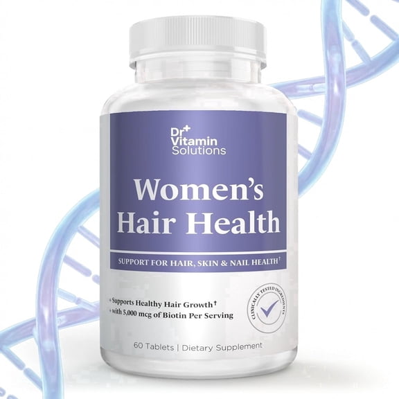 Womens Hair Health Dietary Supplements with Biotin and Collagen for Hair, Skin, and Nails, 60 Tablets