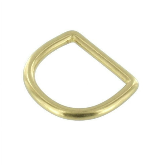 DR0 Natural Brass, D-Ring, Solid Brass-LL, 1-1/4"