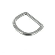 DR0 Nickel Matte, D-Ring, Solid Brass-LL, Multiple Sizes