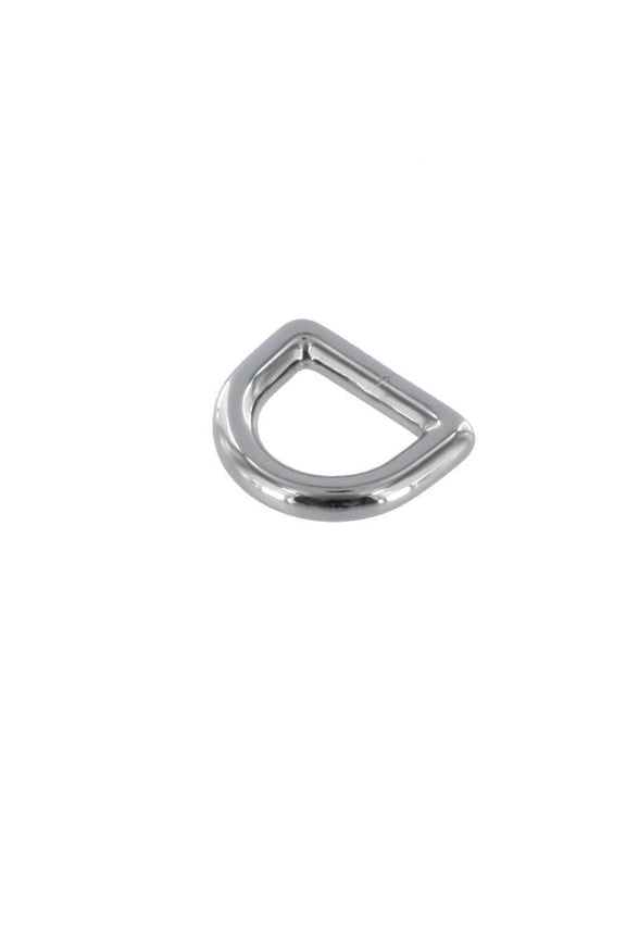 DR0 Nickel Plate, D-Ring, Solid Brass-LL, 1/2"