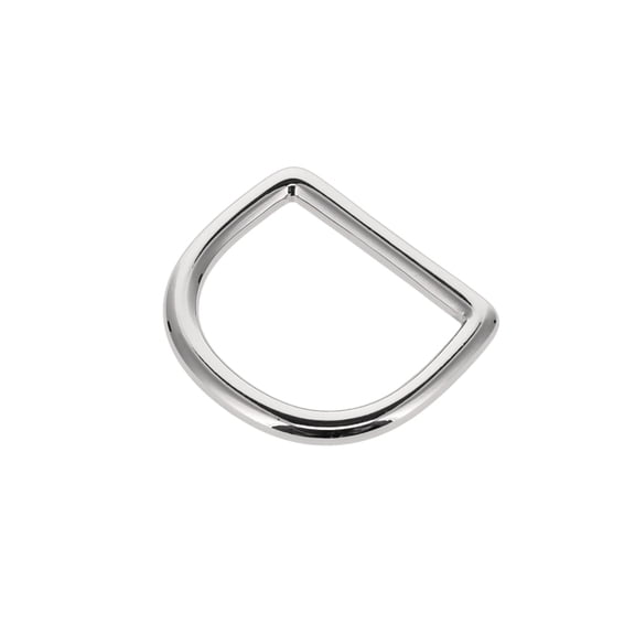 DR0 Nickel Plate, D-Ring, Solid Brass-LL