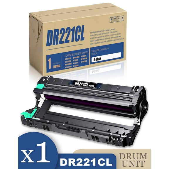DR221CL Drum Unit (1 Pack): Compatible Compatible for Brother DR-221CL DR 221CL Black Drum Unit for MFC-9140CDN MFC-9330CDW MFC-9340CDW Printer