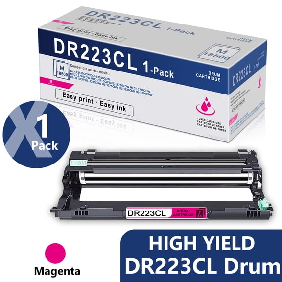 DR223CL DR-223CL Drum Magenta 1 Pack Replacement for Brother DCP-L3510CDW L3550CDW Printer.