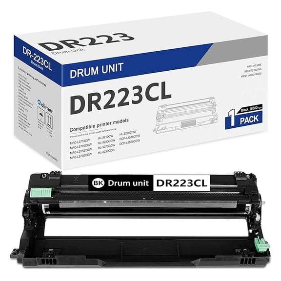 DR223CL DR-223CL Drum Unit 1 Pack, Replacement for DR 223CL Black Drum Unit for HL-L3210CW HL-L3230CDW HL-L3270CDW HL-L3290CDW MFC-L3710CW MFC-L3750CDW Printer Drum Unit