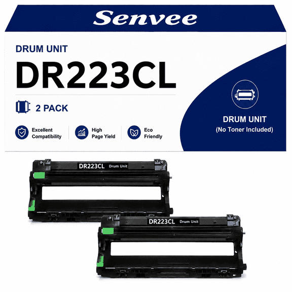 DR223CL Drum Unit 2-Pack, Replacement for Brother MFC-L3770CDW HL-L3210CW MFC-L3710CW MFC-L3750CDW