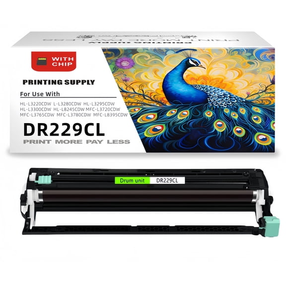 DR229CL Drum Unit Compatible for Brother DR229 DR229CL TN229 Work with Brother HL-5440d HL-5440DN HL-6180dw 6180DWT MFC-L3720CDW