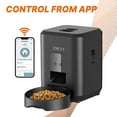 thumbnail image 1 of DR31 Smart Automatic Cat Feeder – Wi-Fi App Control, Portion Control, 2L Capacity, Programmable Pet Food Dispenser for Cats & Small Dogs – Easy to Clean, Black, 1 of 8
