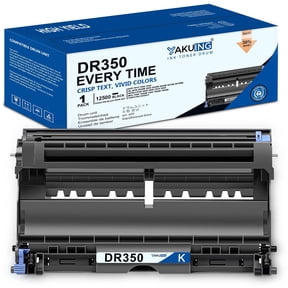 DR350 DR 350 Drum Unit Compatible for Brother DR350 High Yield Black Works with DCP-7010 Intellifax-2820 HL-2030 MFC-7220 [ 1-Pack, 12500 Pages Per drum unit ]