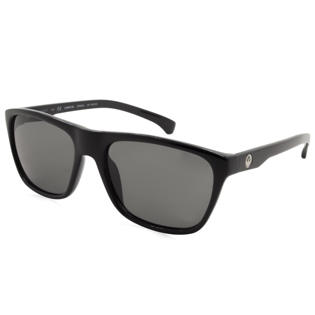 DR506S Carry On Sunglasses Jet Black Frames Gray Lenses - image 1 of 4