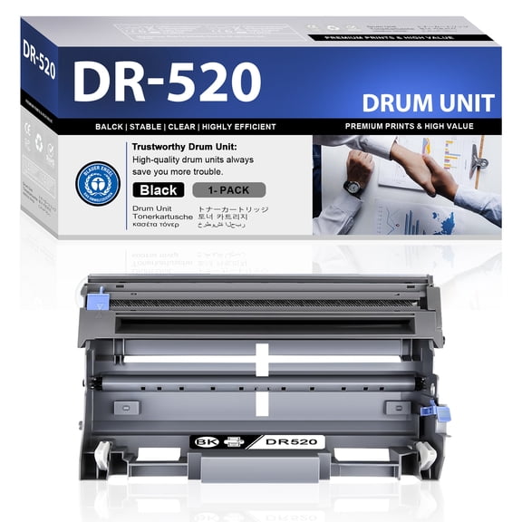 DR520 Drum Unit Black ZXTZX Compatible for Brother for HL-5250DN MFC-8690DW MFC-8890DW Series Printers 1 Pack Black