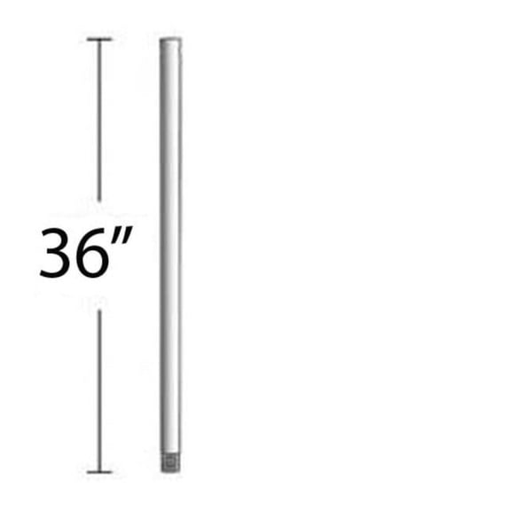 DR536-TCL-Minka Aire Fans-Accessory - Ceiling Fan Downrod-36 Inch Down Rod Length-Textured Coal Finish