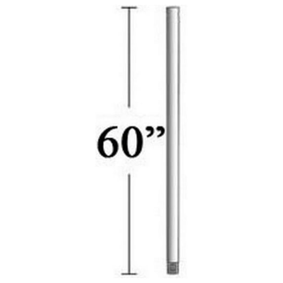 DR560-ABDD-Minka Aire Fans-Accessory - Ceiling Fan Downrod-60 Inch Down Rod Length-Brushed Aluminum Finish