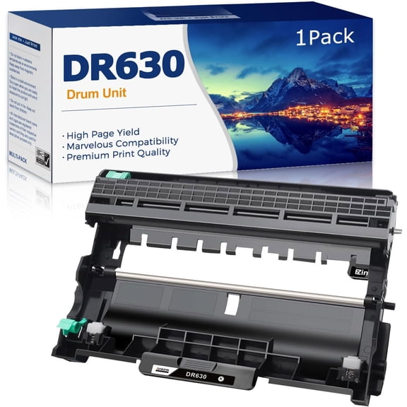 DR630 Compatible Drum Unit (Not Toner) Replacement for Brother DR-630 DR660 660 for MFC-L2700DW L2720DW L2740DW HL-L2300D L2320D L2340DW L2360DW L2380DW DCP-L2540DW Laser Printer,1 Pack